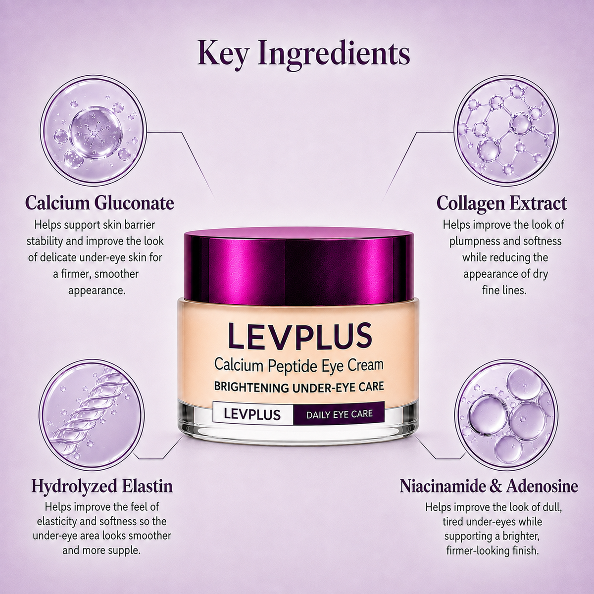 LEVPLUS™ Calcium Dark Spot Eye Cream