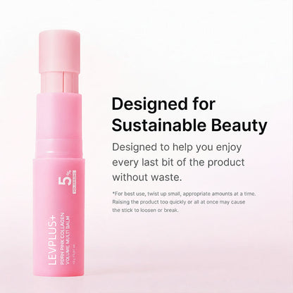 LEVPLUS Pink Collagen Volume Multi Balm - PDRN & Peptide for Plump, Firm Skin