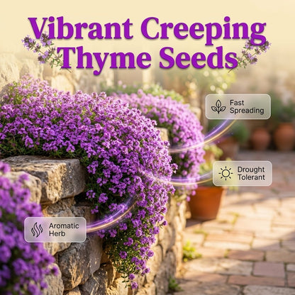 🌺Creeping Thyme Seeds, Multia-Color Ground Cover Flower Seeds