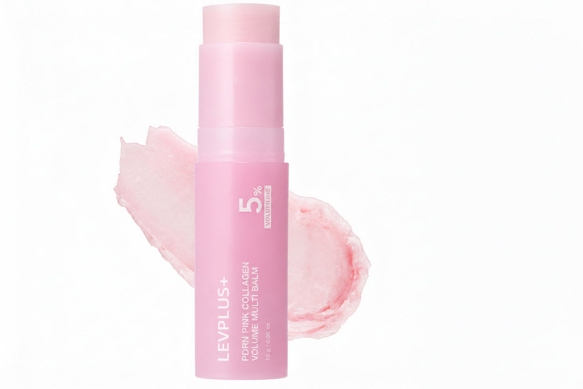 LEVPLUS Pink Collagen Volume Multi Balm - PDRN & Peptide for Plump, Firm Skin
