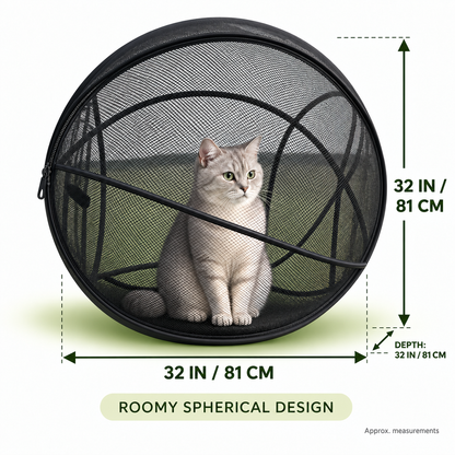 🐱🌿Portable Pop-Up Cat Playpen with Breathable Mesh and Foldable Design