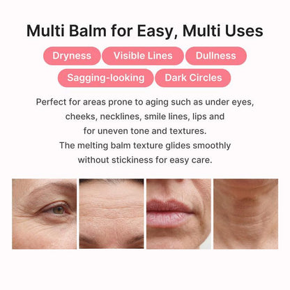LEVPLUS Pink Collagen Volume Multi Balm - PDRN & Peptide for Plump, Firm Skin