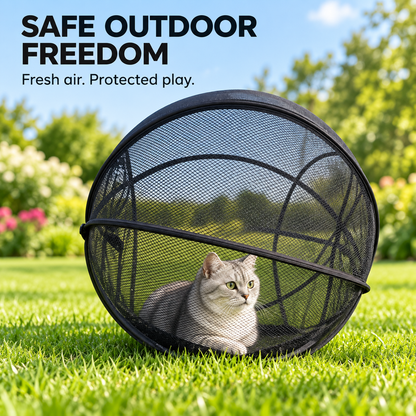 🐱🌿Portable Pop-Up Cat Playpen with Breathable Mesh and Foldable Design