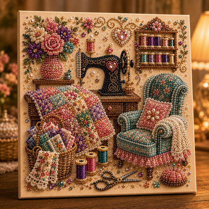 🔥HOT SALE 50% OFF🎁⚡50K+ SOLD! Almost Gone-💥✨ Cozy Hobby Rooms 3D Diamond Art Kit
