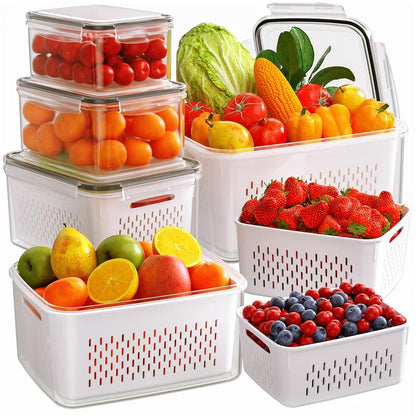 Welevplus™ Fruit & Vegetable Storage Box Set