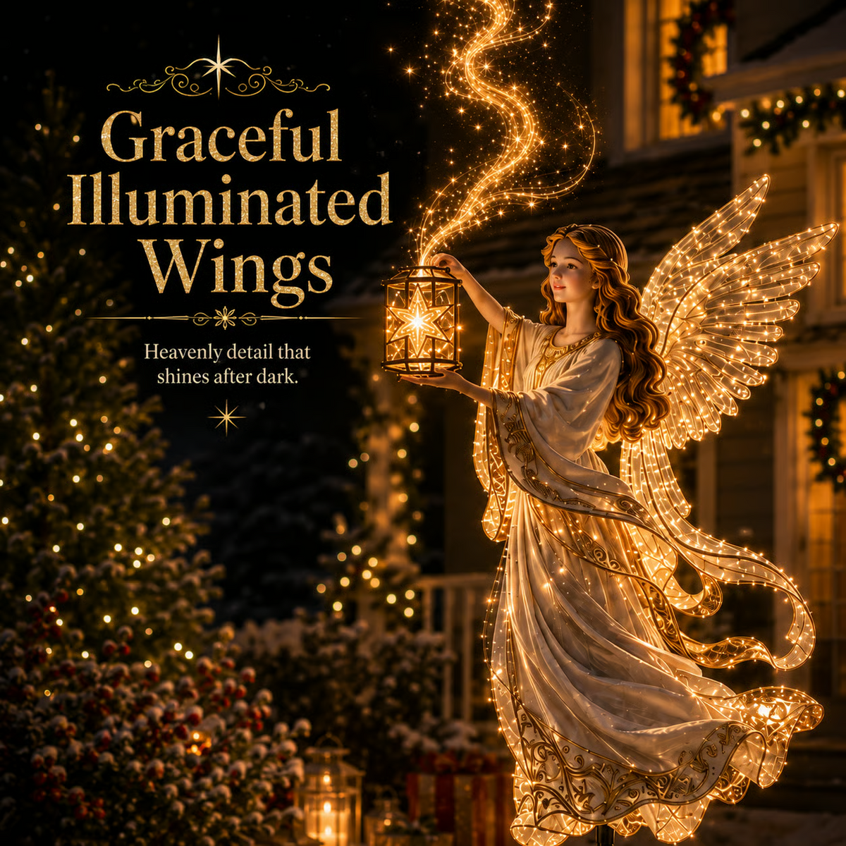 ✨Light-Up Angel Lantern Starlight Christmas Yard Stake