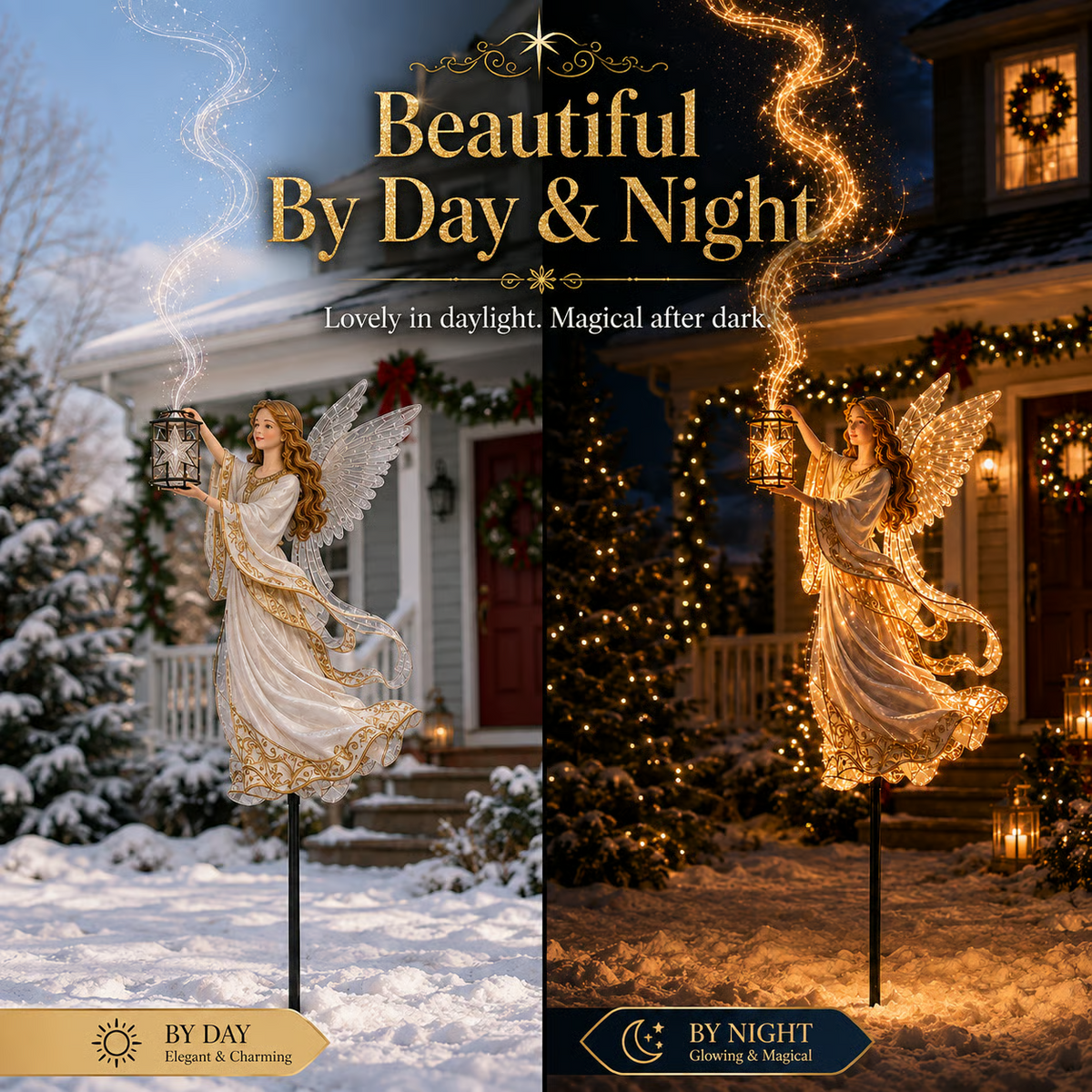 ✨Light-Up Angel Lantern Starlight Christmas Yard Stake