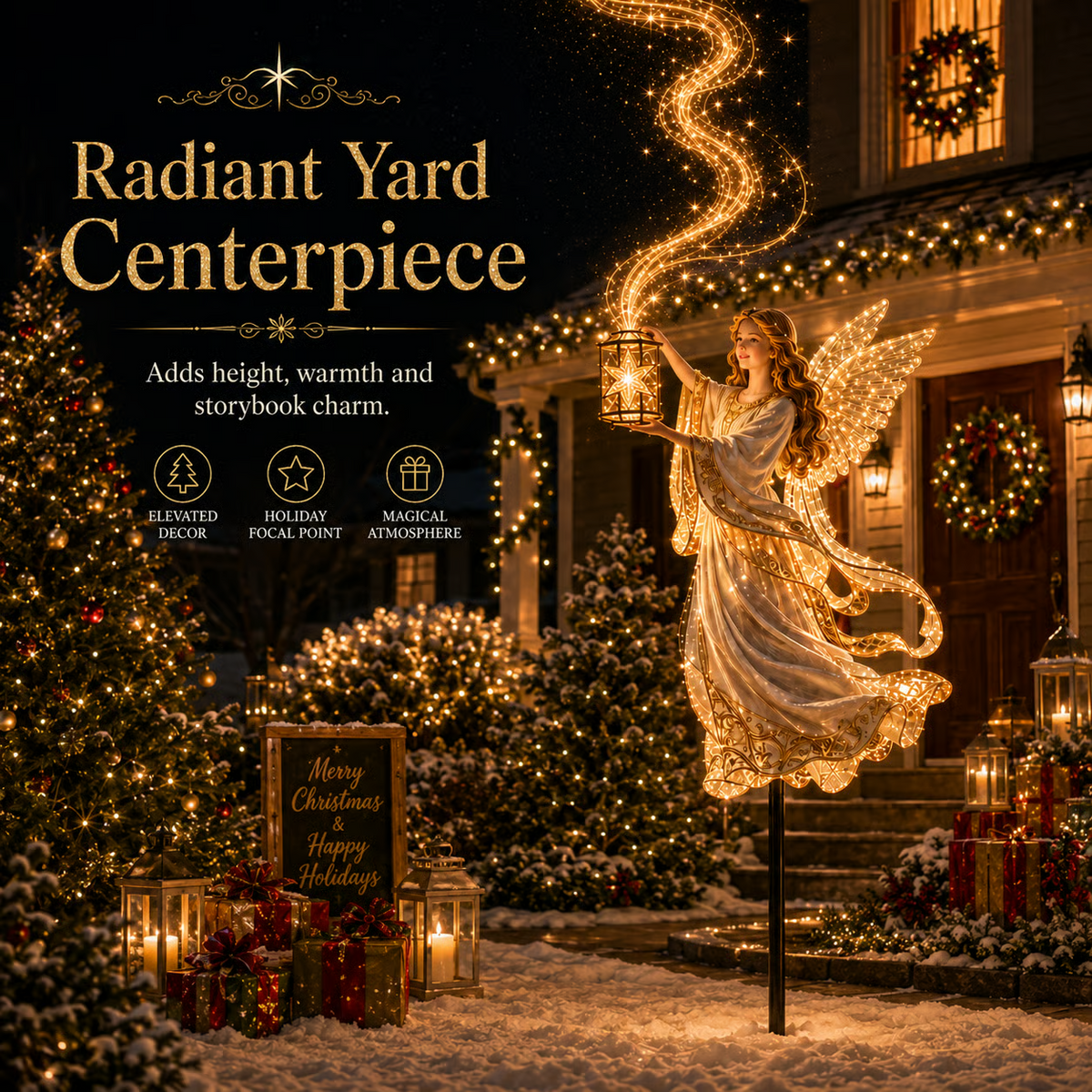 ✨Light-Up Angel Lantern Starlight Christmas Yard Stake