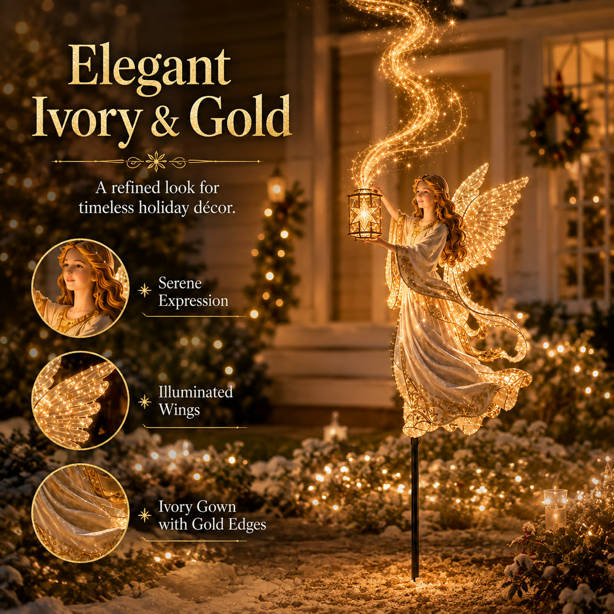 ✨Light-Up Angel Lantern Starlight Christmas Yard Stake